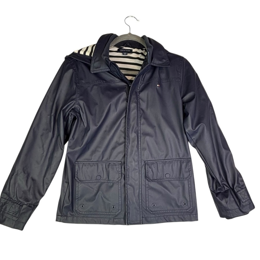 Tommy Hilfiger Kids Navy Rain Coat